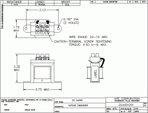 Image of an MTE DC Link Choke DCA001201