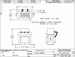 Image of an MTE DC Link Choke DCA001801