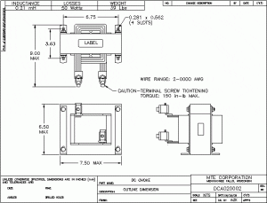 Image of an MTE DC Link Choke DCA020002