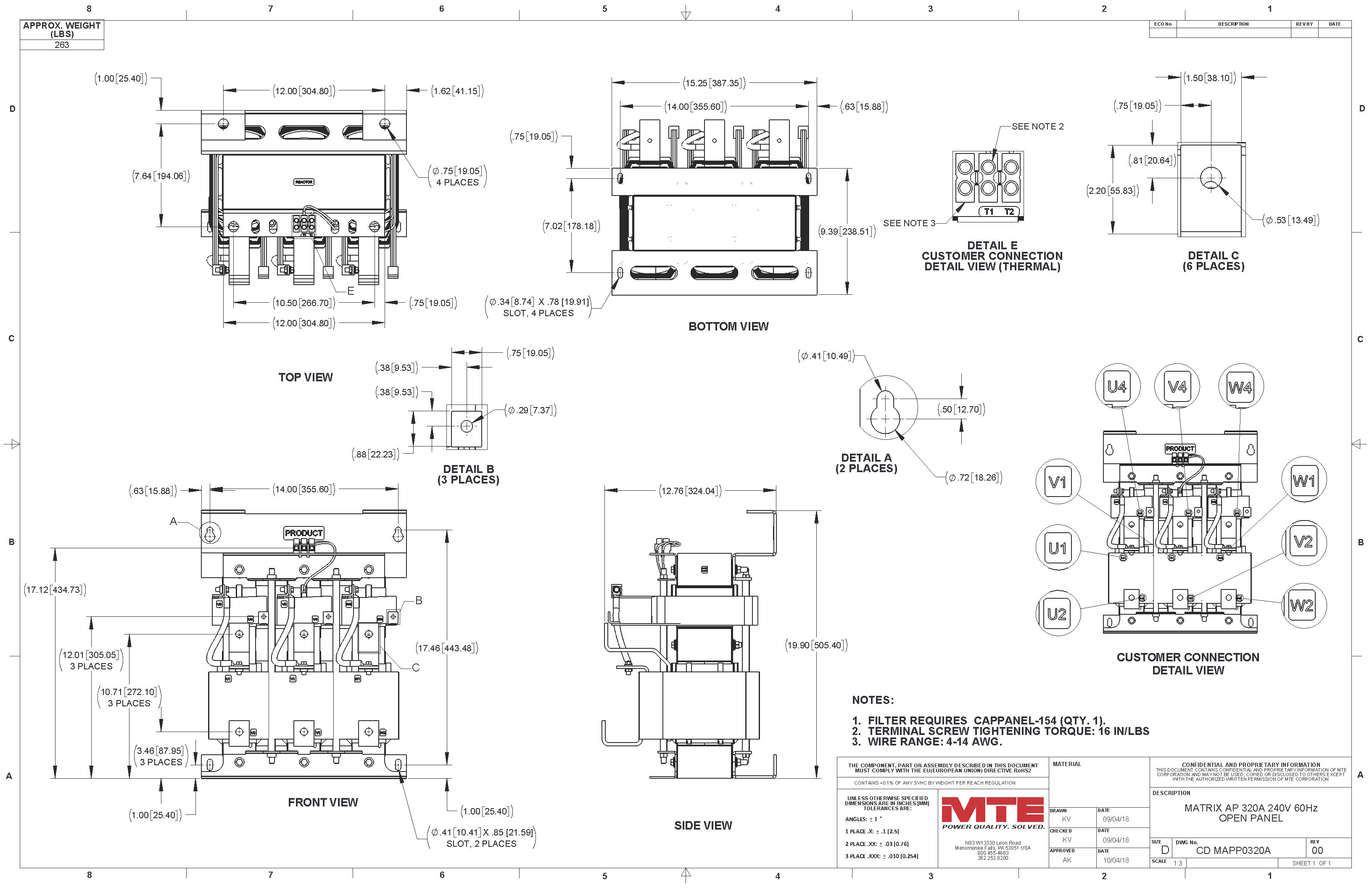 Image of an MTE Matrix AP filter MAPP0320A