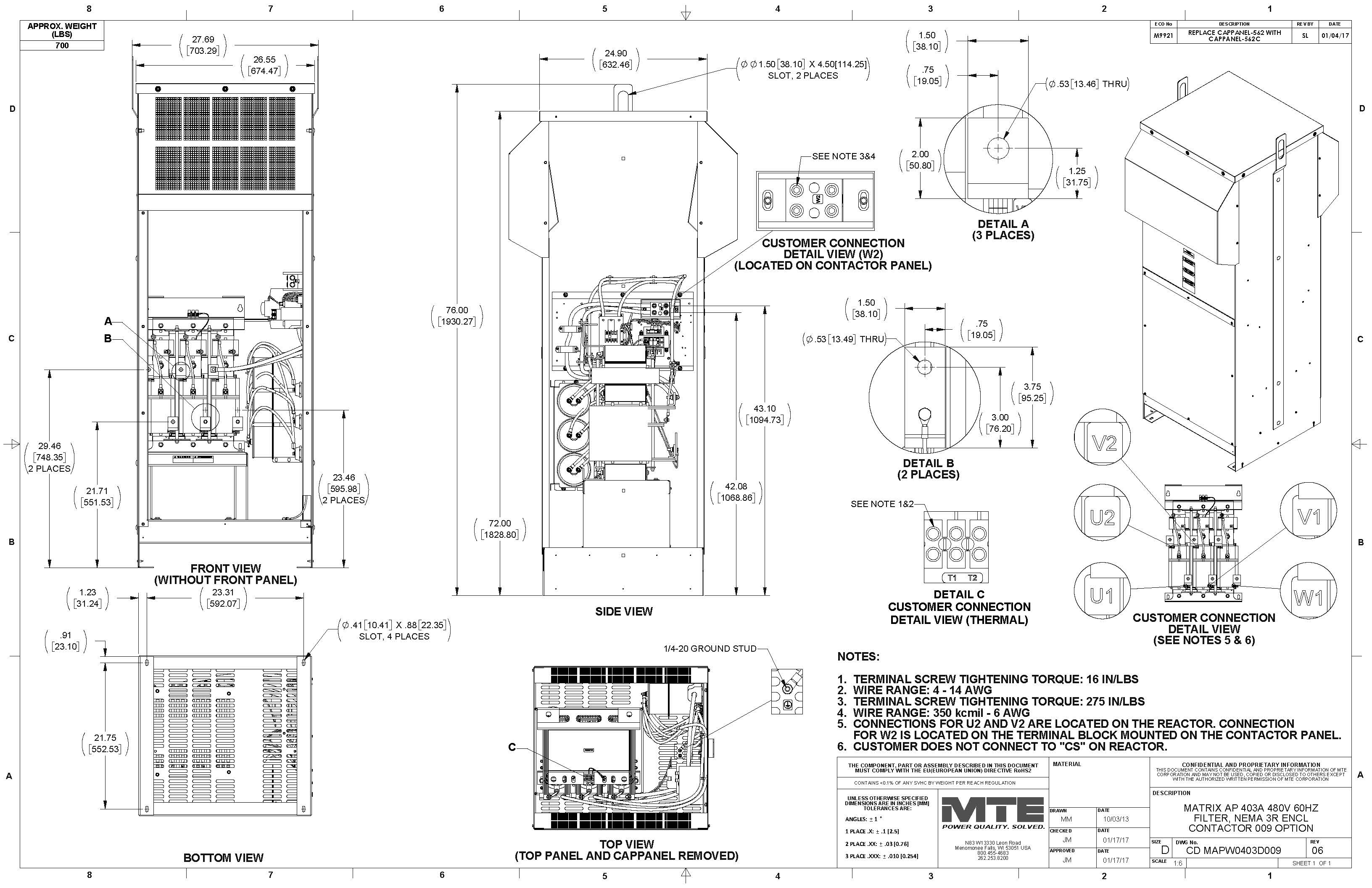 MAPW0403D009 | MTE Corporation