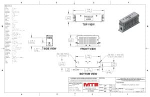 Image of an MTE EMI/RFI Filter RF3-0006-6