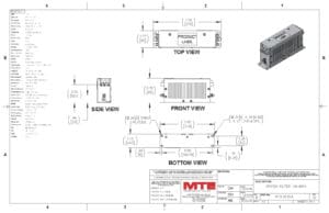 Image of an MTE EMI/RFI Filter RF3-0010-4