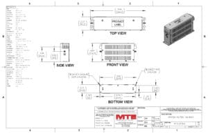 Image of an MTE EMI/RFI Filter RF3-0018-6