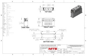 Image of an MTE EMI/RFI Filter RF3-0033-6