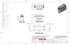 Image of an MTE EMI/RFI Filter RF3-0050-4