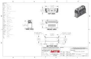 Image of an MTE EMI/RFI Filter RF3-0050-6