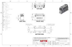 Image of an MTE EMI/RFI Filter RF3-0070-6