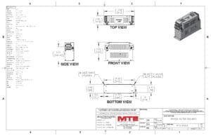 Image of an MTE EMI/RFI Filter RF3-0090-4