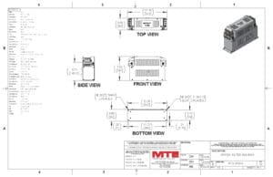 Image of an MTE EMI/RFI Filter RF3-0090-6