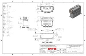 Image of an MTE EMI/RFI Filter RF3-0150-4