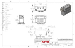 Image of an MTE EMI/RFI Filter RF3-0150-6