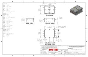 Image of an MTE EMI/RFI Filter RF3-0330-4