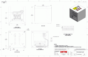 Drawings of MTE SineWave Guardian Filter SWGG0009A | 208V_240V | 9 Amp | 60HZ | NEMA 1_2