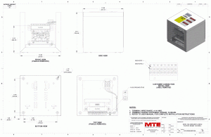 Drawings of MTE SineWave Guardian Filter SWGG0012A | 208V_240V | 12 Amp | 60HZ | NEMA 1_2