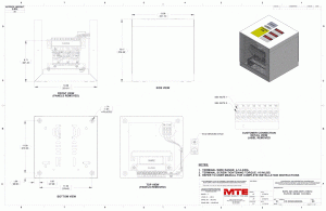 Drawings of MTE SineWave Guardian Filter SWGG0022A | 208V_240V | 22 Amp | 60HZ | NEMA 1_2