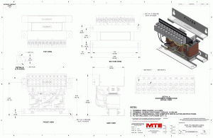 Drawings of MTE SineWave Guardian Filter SWGM0017A | 208V_240V | 17 Amp | 60HZ | Modular