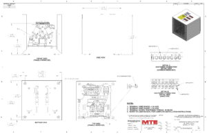 Drawings of MTE SineWave Nexus Filter SWNG0003D | 380V_480V | 3 Amp | 60HZ | NEMA 1_2