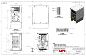 Drawings of MTE SineWave Nexus Filter SWNG0022D | 380V_480V | 22 Amp | 60HZ | NEMA 1_2