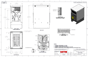 Drawings of MTE SineWave Nexus Filter SWNG0027D | 380V_480V | 27 Amp | 60HZ | NEMA 1_2