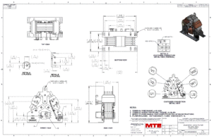 Drawings of MTE SineWave Nexus Filter SWNM0065E | 600V | 65 Amp | 60HZ | Modular